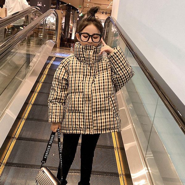 

down coat children cotton jacket 2021 winter fashion kids korean outerwear school clothes girls parkas 5 7 9 11 13 14 years old, Blue;gray