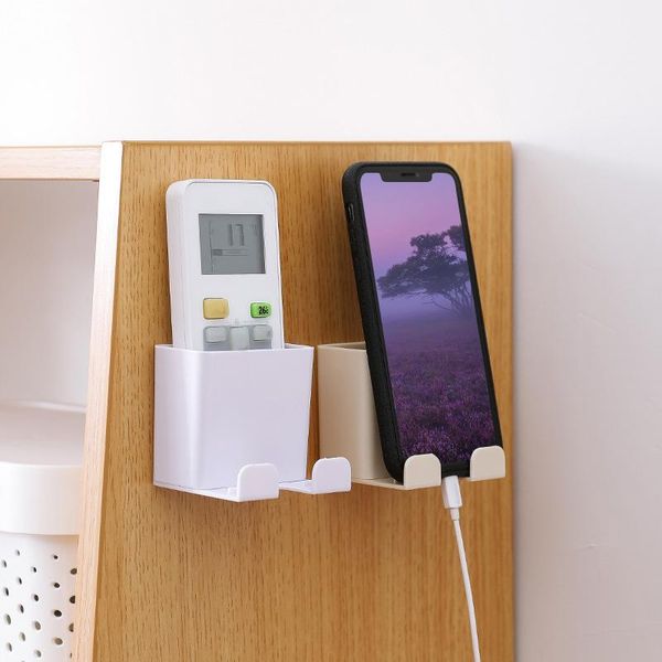 

wall storage box mounted organizer for remote control air conditioner stand holder el office home cell phone mounts & holders