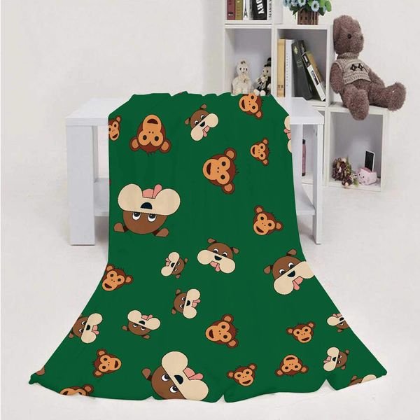 

seamless pattern of dogs and monkeys.in cartoon style on a colored -,throw blanket soft fuzzy microfiber sofa couch blanket