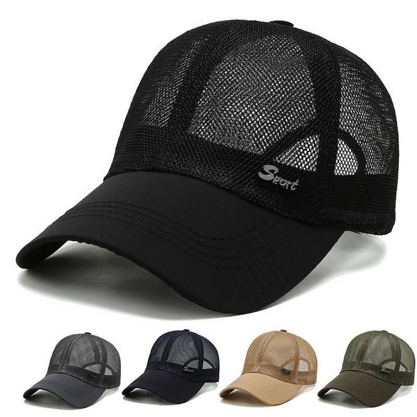 

beanies men's summer outdoor sunscreen mesh baseball cap breathable fishing