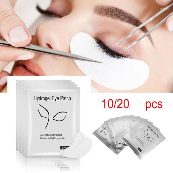 

10/20 pcs salon eyelash extension under eye gel pads lint patches make up tools grafting lashes tools1