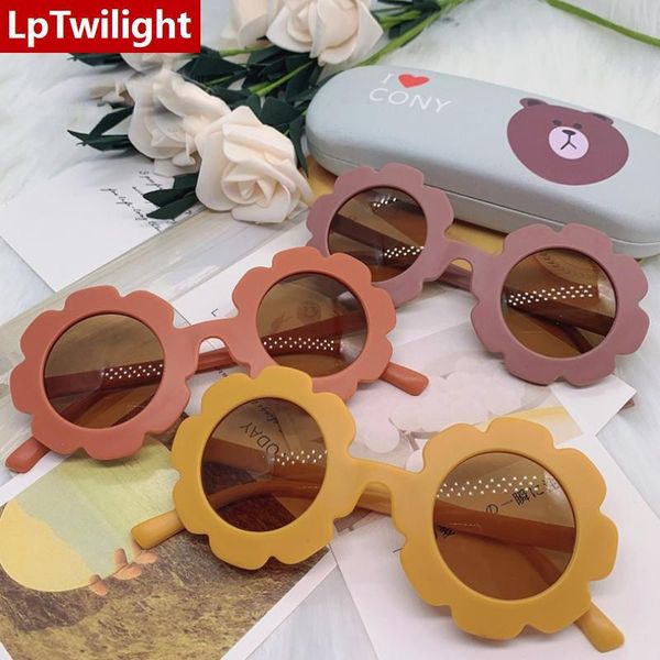 

sunglasses lptwilight lovely flower-shaped children's girls glasses baby color boys goggles uv protection, Blue