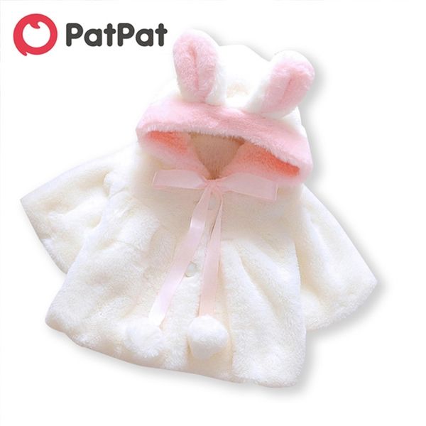 

spring and autumn baby toddler adorable rabbit ear decor popon solid hooded coat for girl coat clothes 210528, Blue;gray