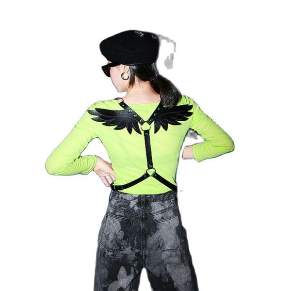 

belts [ewq] 2021 fashion metal buckle pu leather waistband women casual angel wings girdle female belt tide pe058, Black;brown