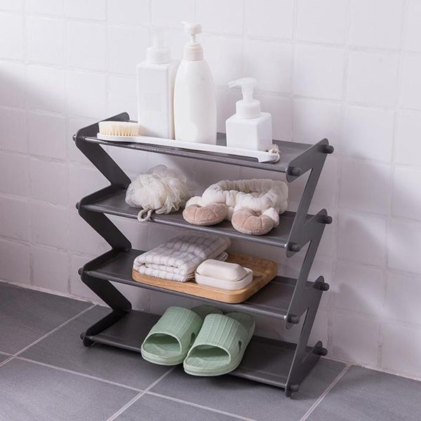 

clothing & wardrobe storage simple stainless steel assembled z shape shoe rack for