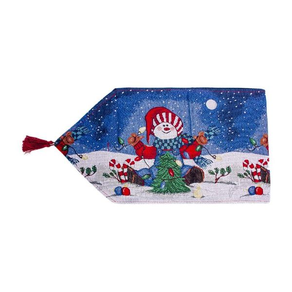 

christmas table cover cloth festive decor creative tablecloth flag deskdecoration