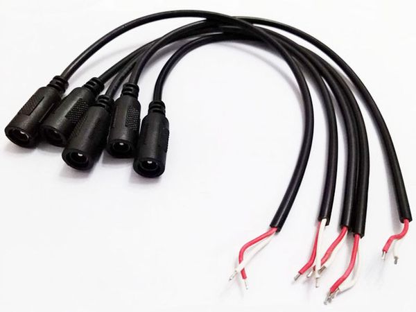 

dc 5.5x2.5mm 5.5/2.5 female power charger cable for cctv about 30cm/100pcs