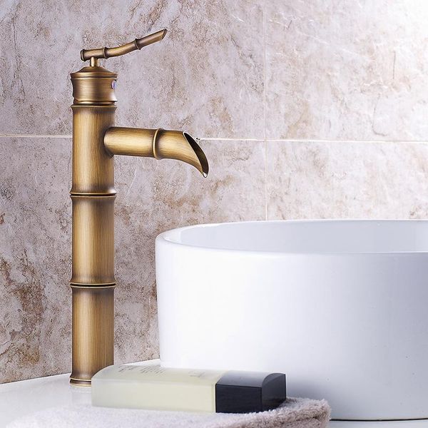 

bathroom sink faucets all copper archaize basin bamboo washbasin toilet cold double open and water mixer tap faucet1