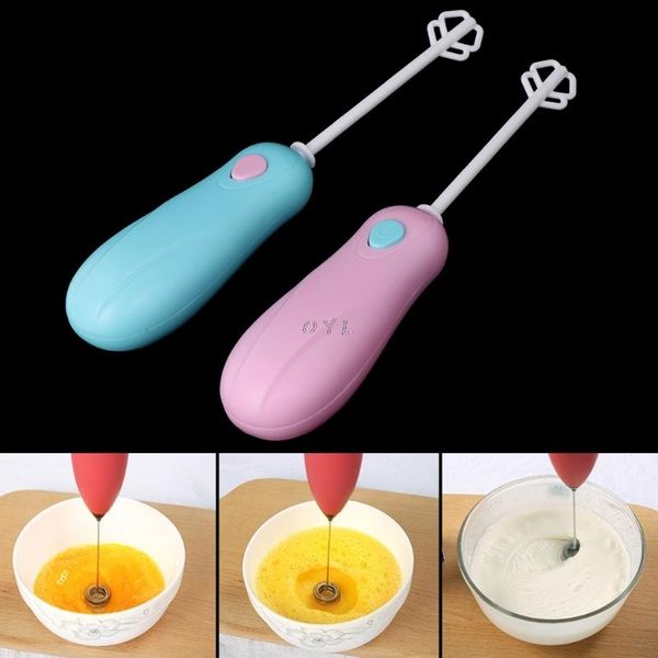

blender mini portable 5w 10000 rpm kitchen electric hand whisk mixer coffee milk egg beater plastic drop