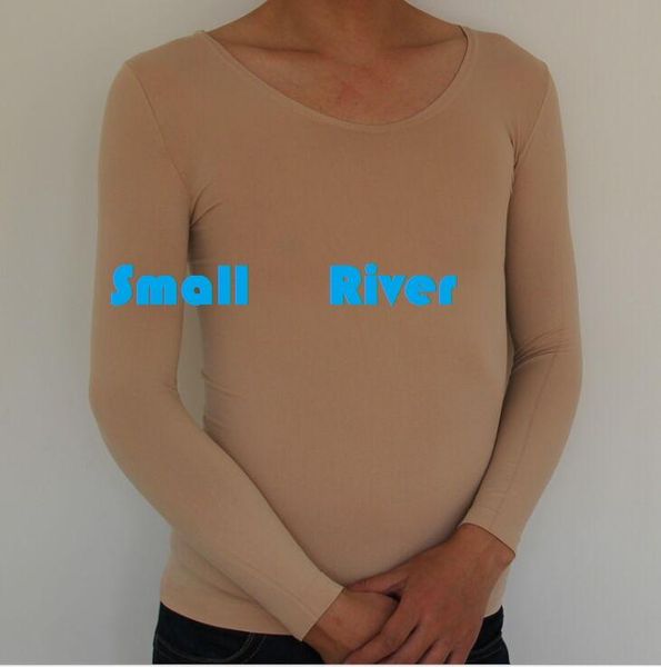 

men's body shapers arrival men skin color 200d dance basic shirt underwear male long-sleeve stockings elastic velvet tights, Black;brown