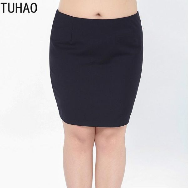 

formal women suit skirts summer office lady hip knee-length pencil skirt plus size 10xl 9xl 8xl 7xl lw179, Black