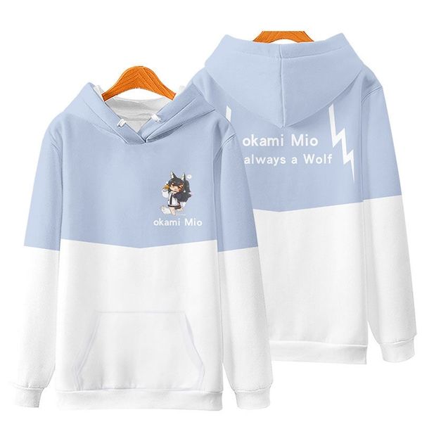 

virtual anchor dashengshu impression hooded sweater baigui damask two dimensional animation peripheral coat clothes, Black