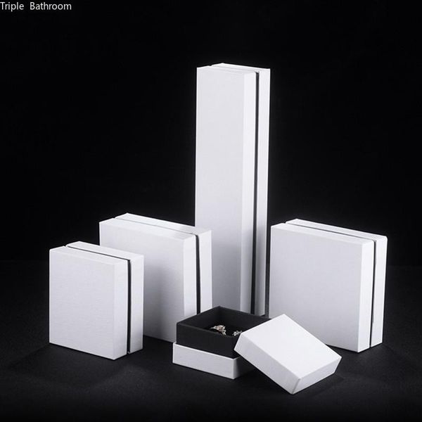 

storage boxes & bins ring ear studs jewelry specialty paper box dust-proof bracelet gift packing necklace display stand collect