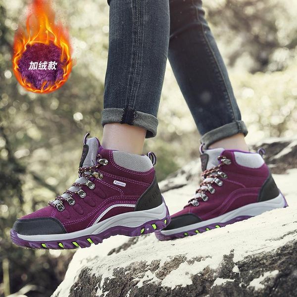 

boots comfort warm winter women plus velvet bota feminina outdoor femme sneakers safety shoes woman botas mujer invierno 2021bot, Black