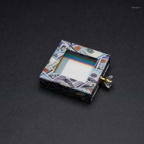 

empty magnetic lash box color blue custom with shape diamond1