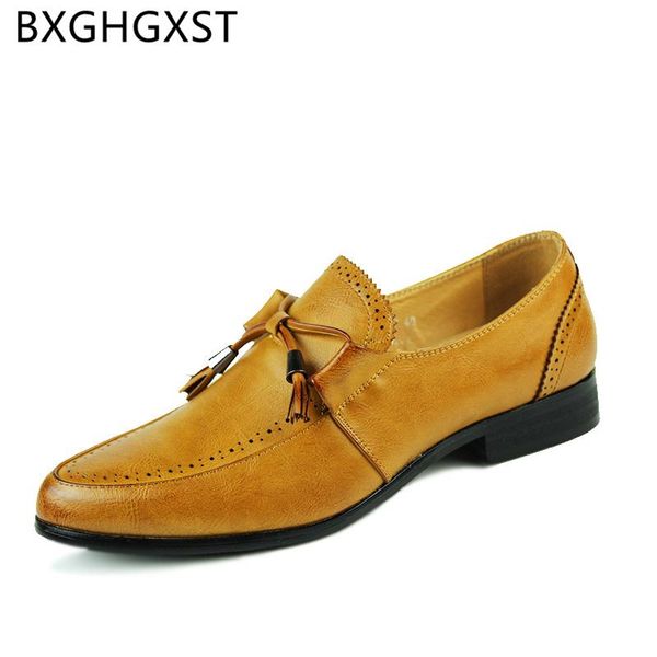 

dress shoes vintage luxury men leather 2021 elevator for formal tassel slip coiffeur loafers italian brand, Black