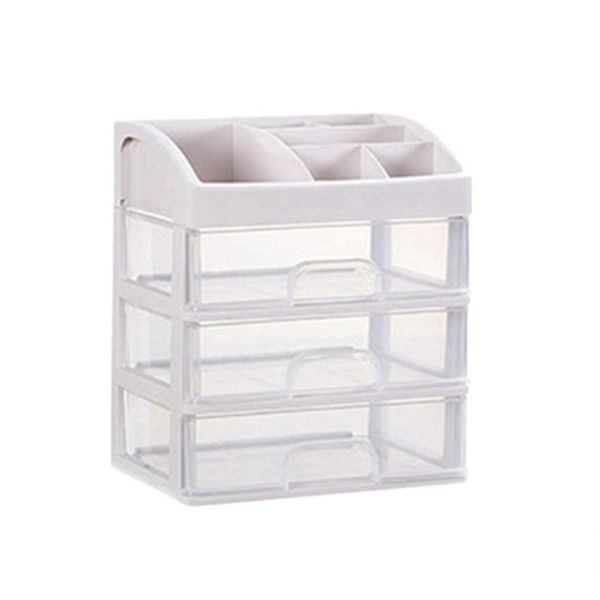 

makeup organizer drawers cosmetic storage box jewelry container make up case brush holder home boxes & bins
