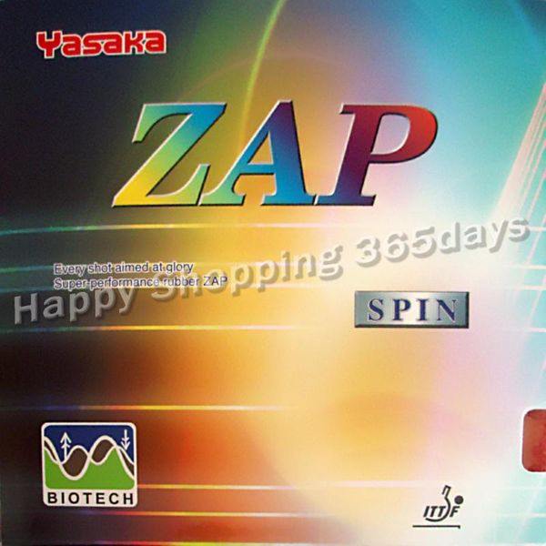 

table tennis raquets yasaka zap spin biotech pips-in no ittf pingpong rubber with sponge
