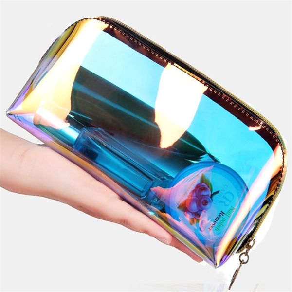 

laser tpu waterproof women's hand magic cosmetic portable skin care product storage bag