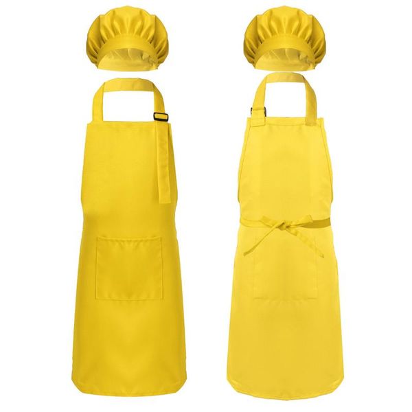 

children chef apron front pocket bib boys girls kitchen craft kids painting cooking baking baby and hat aprons