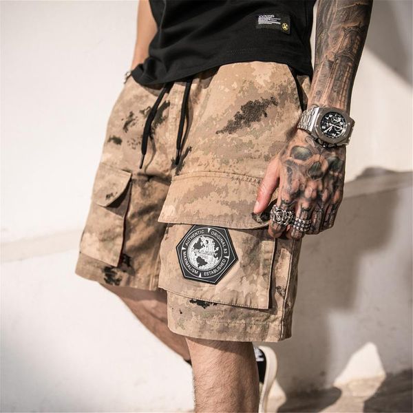 

trendy men shorts drawstring casual summer jogger cargo boxing workout spodenki damskie harajuku clothing bd50cs men's, White;black