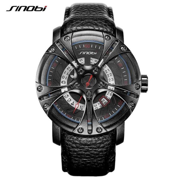 Sinobi Smart carro criativo design homens relógios calandra esportes relógio impermeável homens relógios de relógio de relógios de quartzo relogio masculino q0524