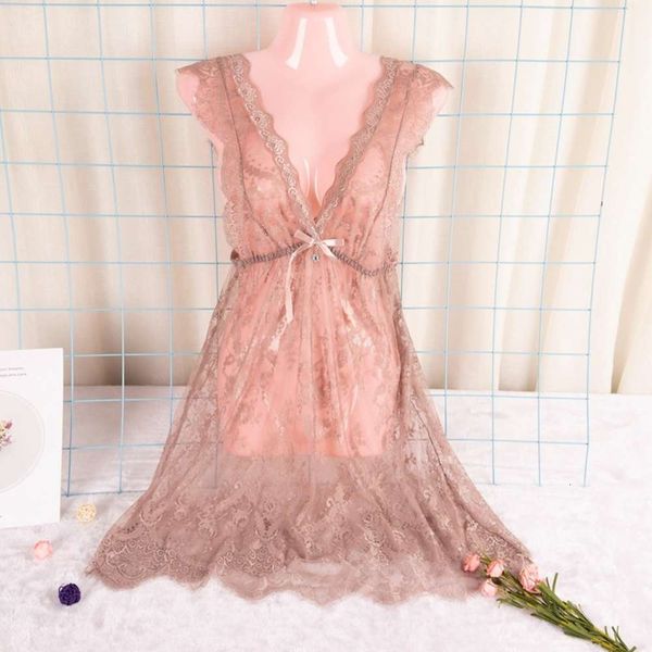 

Sexy lingerie night lingeri lace perspective mh sling nightdrs, Black;white