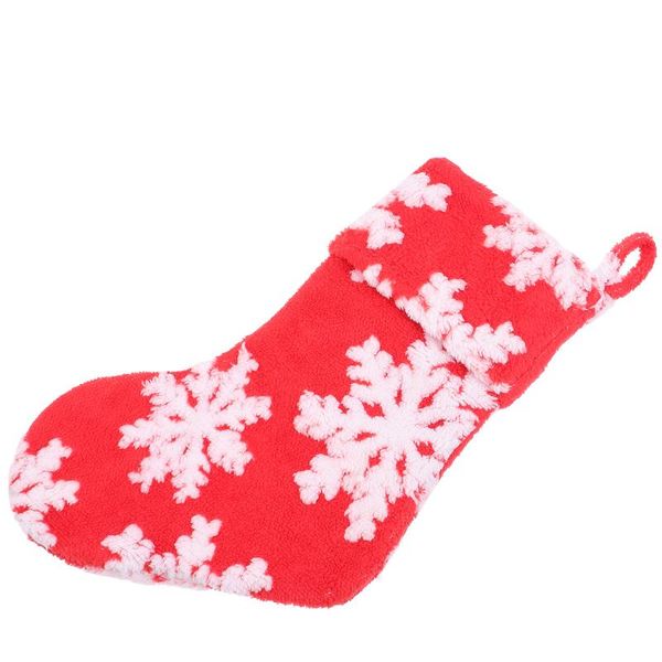 

christmas decorations 1pc stocking xmas snowflake sock tree hanging decoration