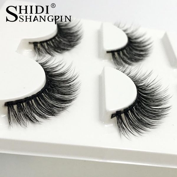 

fashion 3d mink hair false eyelashes handmade natural cross sale1