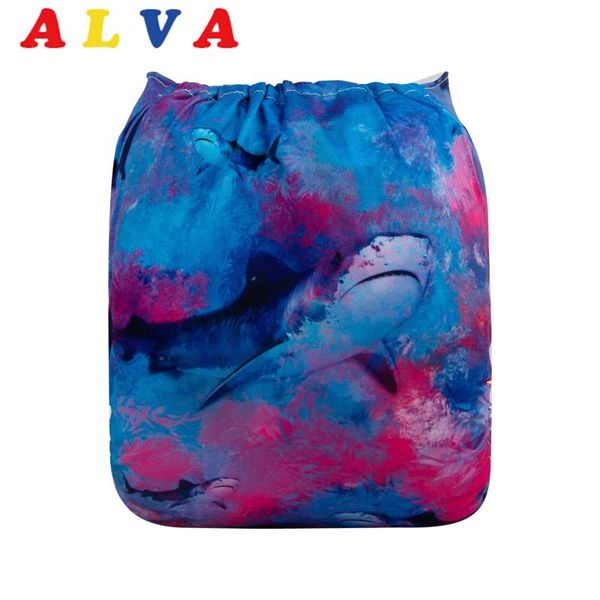 

cloth diapers printed alvababy nappy with 1pc microfiber insert for babies 3-15kg