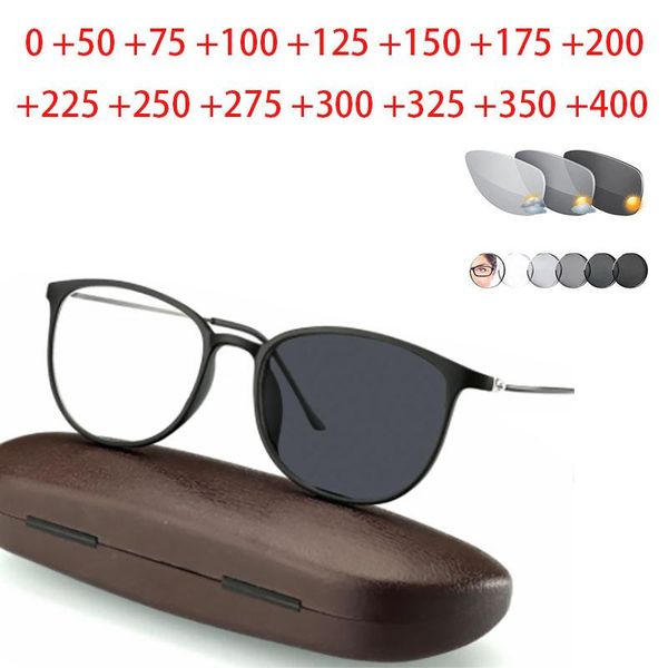 

sunglasses anti-uv-reflective transition sun pochromic reading glasses women ultra light tr90 frame presbyopia eyewear +1.0 +2.0 to +6.0, White;black