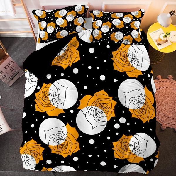 

bedding sets 3d flower cover and pillowcase kids home textiles digital printing