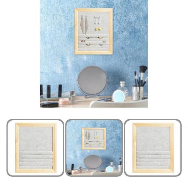 

jewelry pouches, bags stands glossy wood handmade household earring bracelets organizer rack for dresser, Pink;blue