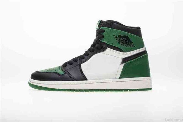 

2022 new release authentic 1 high og pine green court purple sail black white athletic shoes men women fashion trainers sports with box us