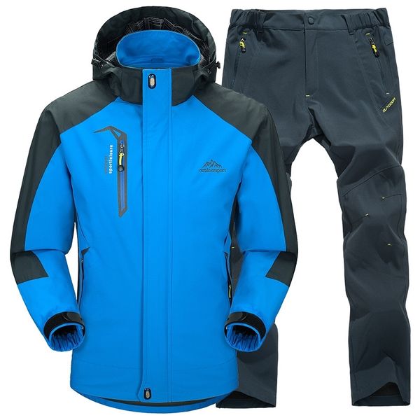 

spring and autumn thin storm men's outdoor couple sports single-layer anti splash mountaineering suit women's seal, Blue;black