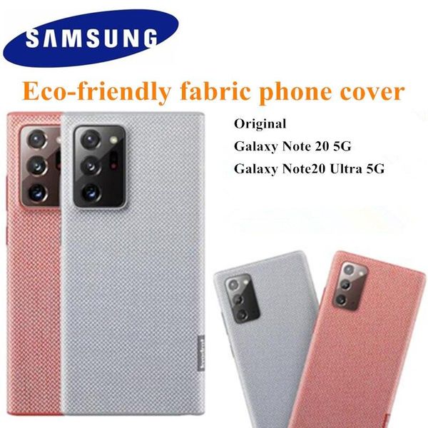 

cell phone pouches original samsung galaxy note 20 5g /galaxy note20 ultra kvadrat cover eco-friendly fabric protective case