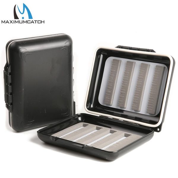 

maximumcatch mh waterproof pocket box with slit foam 120x100x30mm fishing accessories