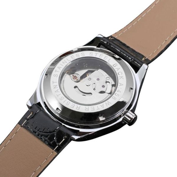 

winner 458 automatic mechanical watch p2u5 wristwatches, Slivery;brown