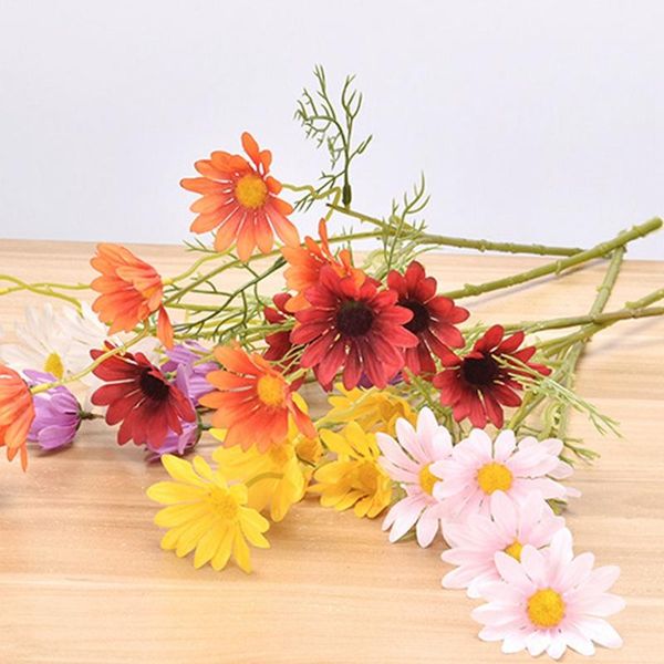 

heads artificial daisy flower simulation fake home wedding pography decoration display flowers decorative & wreaths