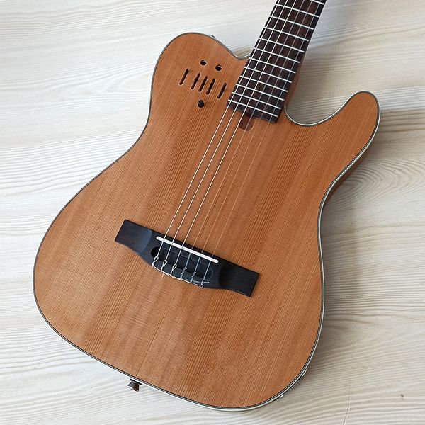 

full handmade s ilent classical guitar a class red cedar rosewood fingerboard matte finish silent electic classi cal guitarr