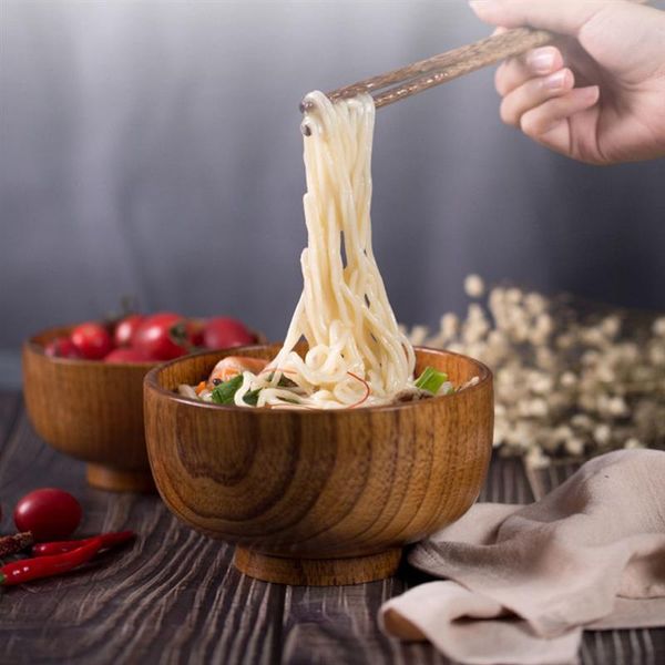 

bowls 1pc delicate wooden bowl japanese style container tableware