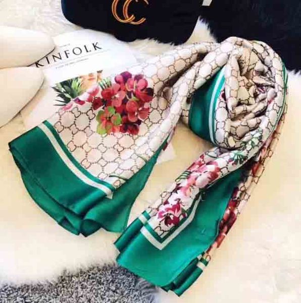 

Scarf Echarpe Classic echarpe Spring and Summer Highquality Scarves 18090cm Outdoor Travel Fashion Scarv