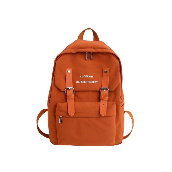 

backpack women student cute waterproof nylon school bag girl fashion buckle lapfemale book ladies