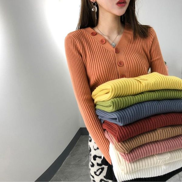 

women's sweaters 2021 autumn winter loose casual fashionable women pullover minimalist korean style knitting ladies zmz058, White;black
