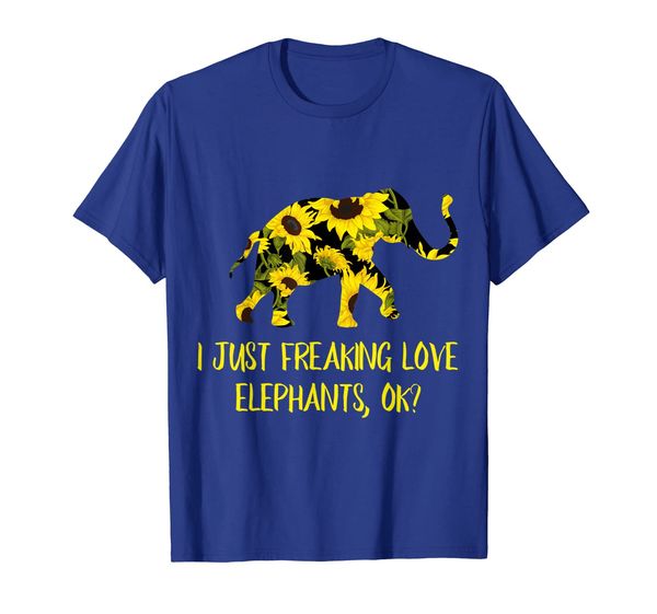 

I Just Freaking Love Elephants Sunflower T-shirt, Mainly pictures