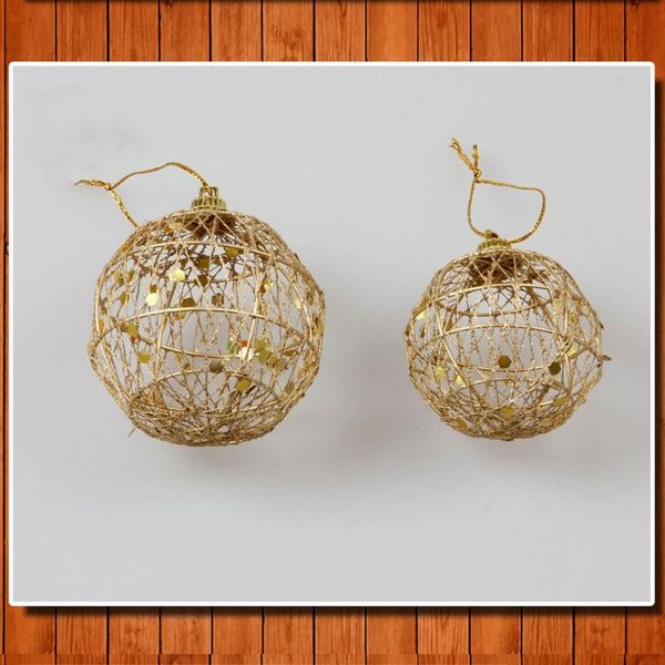 

party decoration 808a 6pcs 5cm christmas balls ornaments xmas tree hanging pendant with strap