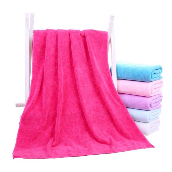 

towel microfiber bath highly absorbent quick drying super soft pure color no lint large for home massage mumr999