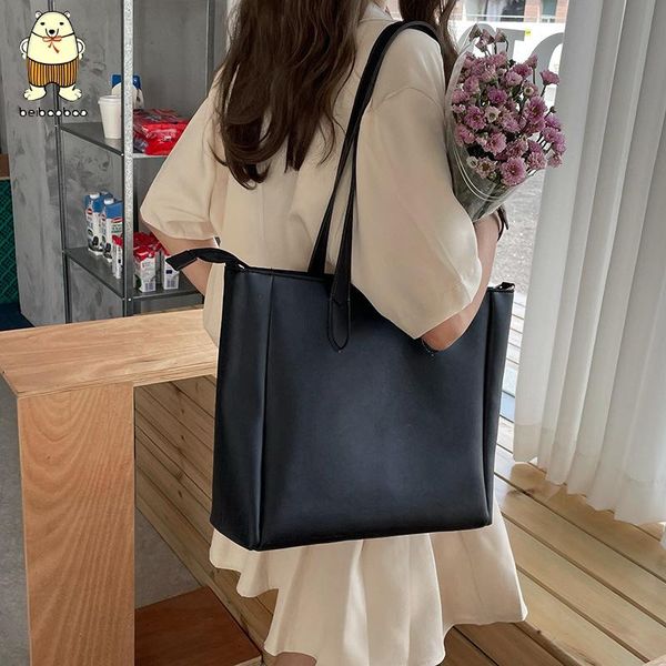

evening bags large women's bag capacity shoulder pu leather ladies wild sac a main femme