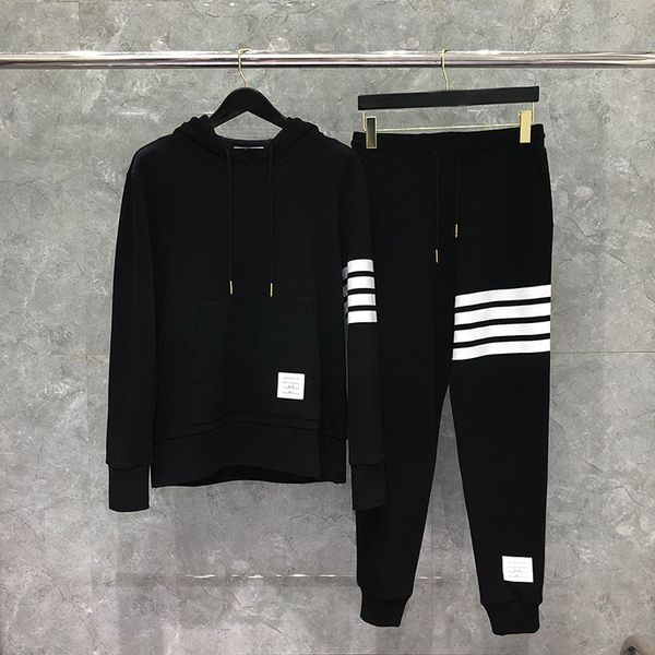 

hoodies dongguan daizhiying tb yarn dyed hoodie suit black