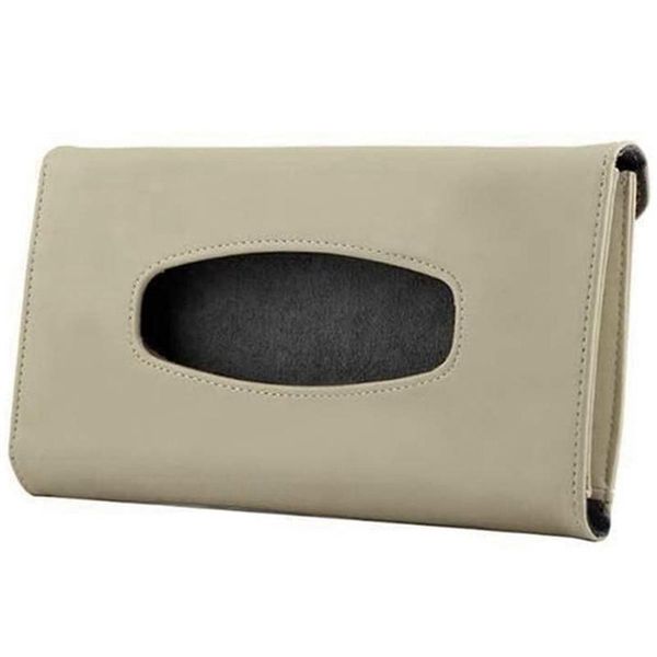 

car organizer tissue holder, sun visor napkin box pu leather box,